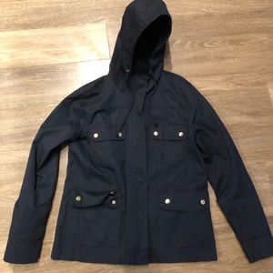 J crew factory navy utility jacket. Size M. NWOT